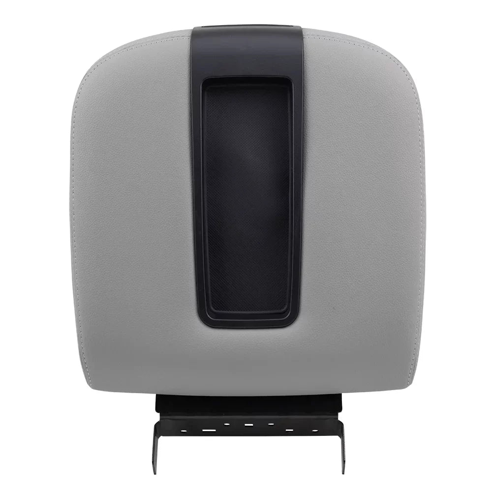 Brock Replacement Gray Center Console Armrest Lid Cover Compatible with 2007-2013 Silverado Sierra Tahoe Escalade Pickup Truck with Full Center Console