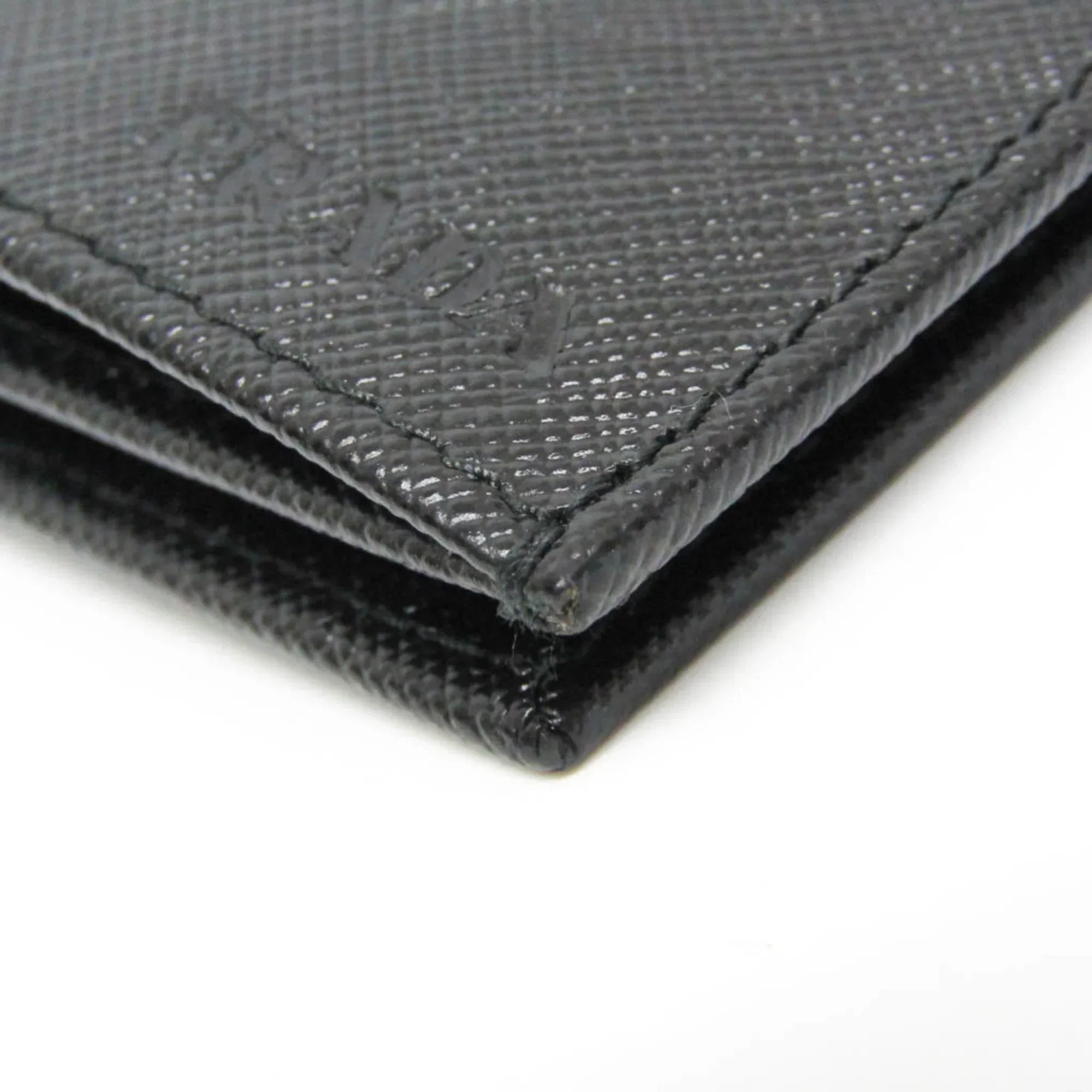 Pre-Owned Prada Saffiano 2M0836 Men's Leather Long Wallet (bi-fold) Black (Good)