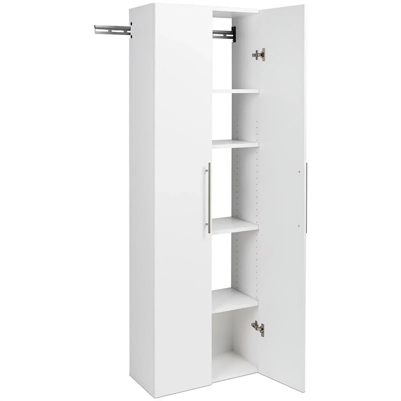 Pemberly Row 3 Piece 72" Large Wall Mounted Garage Cabinet Set in White