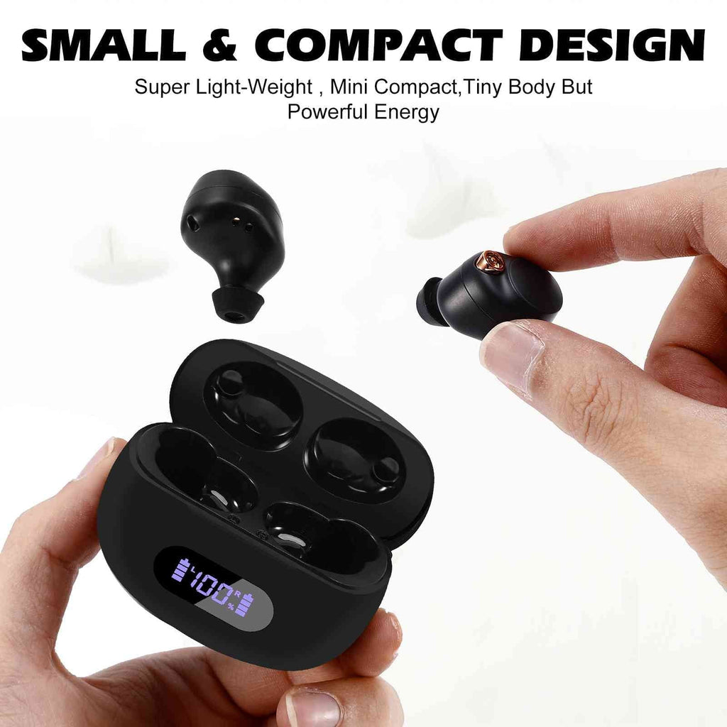 UrbanX True Wireless Bluetooth Earbuds + Charging Case, Black, Dual Connect, IPX5 Water Resistance, Bluetooth 5.2 Connection, Balanced, Bass Boost Compatible with Lenovo Tab M10