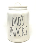 Rae Dunn DAD'S SNACKS Canister