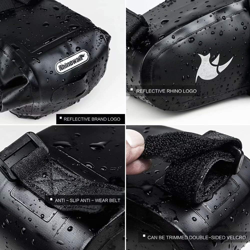 Rhinowalk Bike Saddle Bag Waterproof Bicycle Bag Cycling Seat Bag Mountain Road Portable Storage Bag, 1.5L