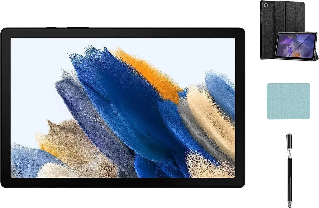 SAMSUNG Galaxy Tab A8 Android WiFi Tablet, 10.5'' Touchscreen (1920x1200) LCD Screen, 128GB Storage, Bluetooth, Android 11 OS, Gray with Mazepoly Accessories