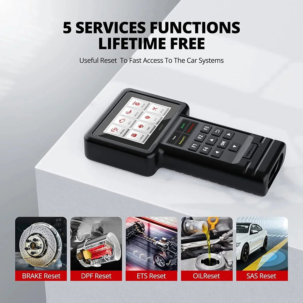 THINCAR OBD2 Scanner Diagnostic Tool，Full System Diagnostic Scanner for Car, Code Reader Car Diagnostic Tool with Oil/Brake/SAS/ETS/DPF Reset - THINKSCAN S99