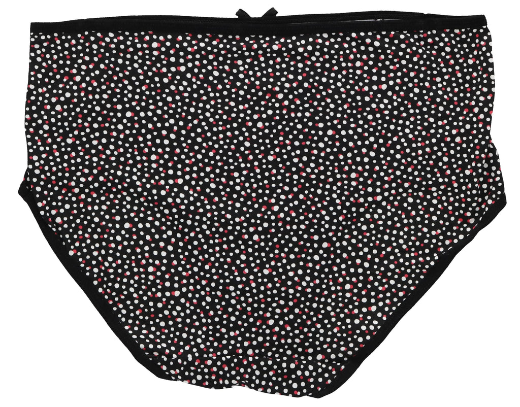 Delta Burke Intimates Women's Plus Size Sexy Classic High Rise Brief Panties (5Pr) (X-Large, Hot Pink Black Florals)