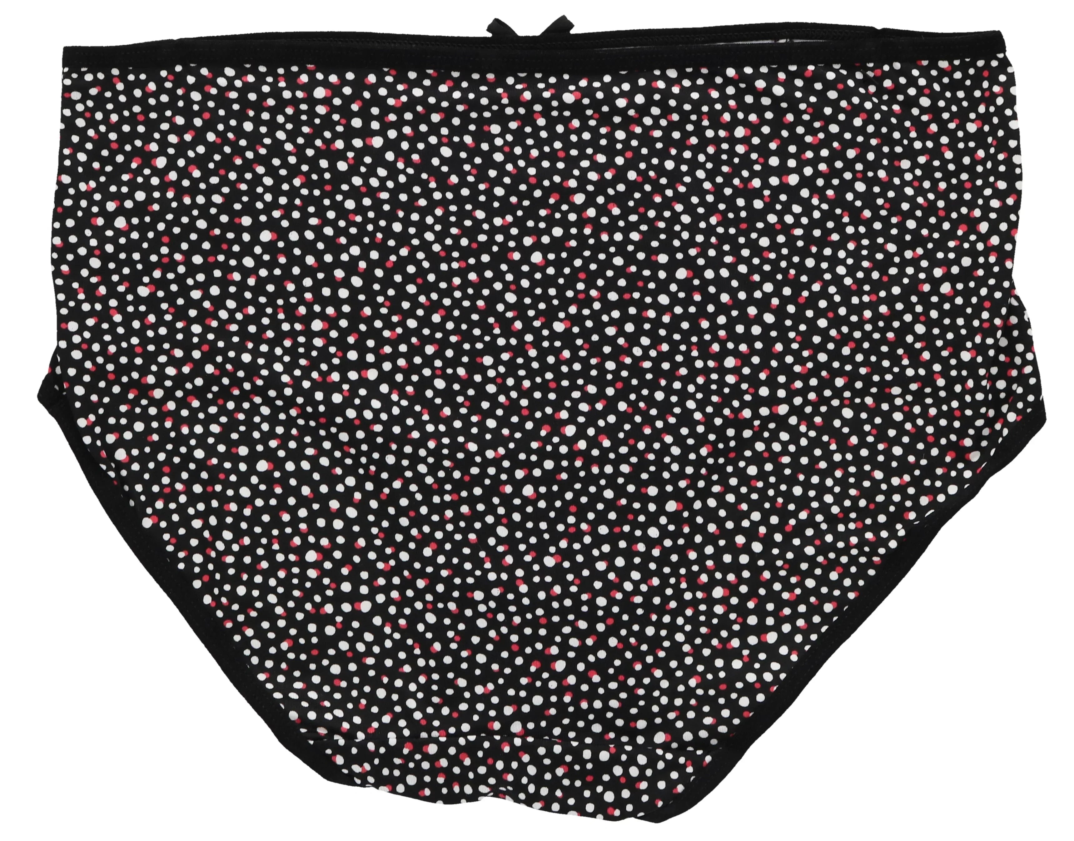 Delta Burke Intimates Women's Plus Size Sexy Classic High Rise Brief Panties (5Pr) (X-Large, Hot Pink Black Florals)