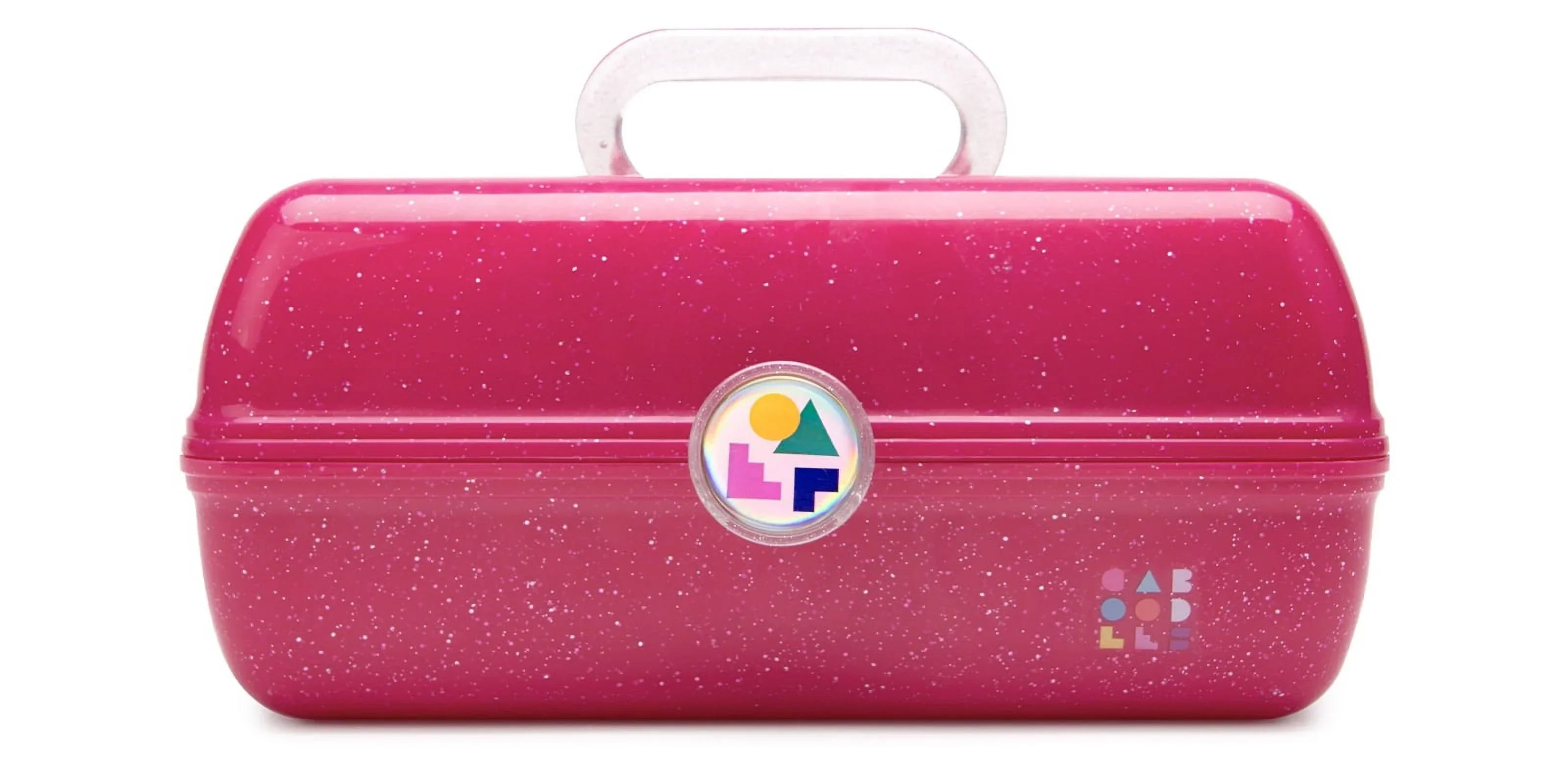 Caboodles On-The-Go Girl Makeup Box, Deep Pink Sparkle