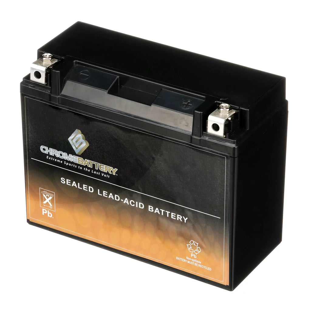 Chrome Battery Y50-N18L-A3 (50-N18L-A3 12 Volt,20 Ah, 260 CCA) Snowmobile Battery for Yamaha 700cc Sxv700er Viper Er 2004
