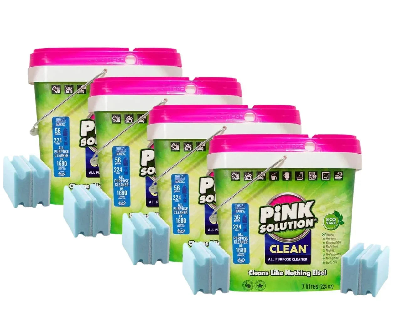 Pink Solution Clean Versatile All Purpose Cleaner 7L Bundle(4/Case)