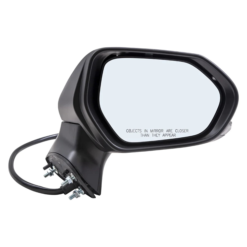 Brock Aftermarket Replacement Passenger Right Power Mirror With Heat-Signal- Camera Paint To Match Black Compatible With 2018-2020 Toyota Camry North America Built
