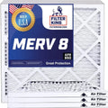 Filter King 38x22.5x1a Air Filter | 4-PACK | MERV 8 HVAC Pleated A/C Furnace Filters | MADE IN USA | Actual Size: 38 x 22.5 x .75"