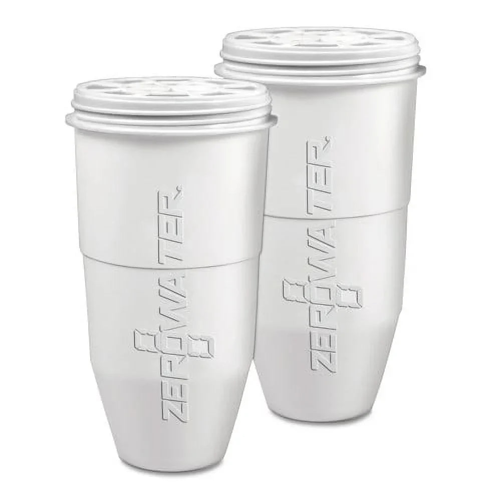 Avanti ZeroWater Replacement Filtering Bottle Filter, 4 dia x 7 h, 2/Pack