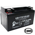 5-Pack UpStart Battery Replacement for 2010 Yamaha Maxam 250CC Factory Activated, Maintenance Free, Scooter Battery - 12V, 8.6Ah, UB-YTZ10S-BS