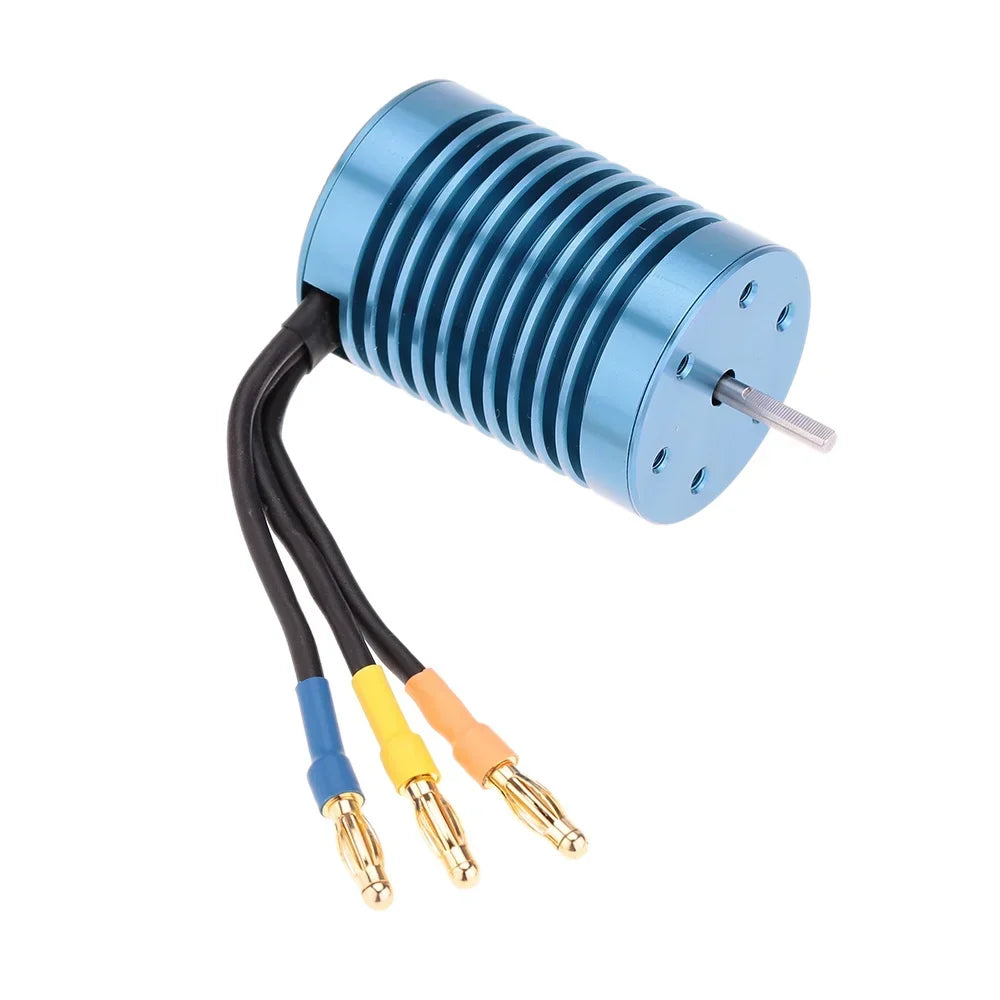 GeevorksMotor and ESC, Off-road Car 4370kv 4p Motor 1/10Off-road 45a Esc Speed Motor With 45a 3650 4370kv 4p 45a Speed 3650 Speed Ler 1/10 Qinquan Rookin Huiop 45a Speed