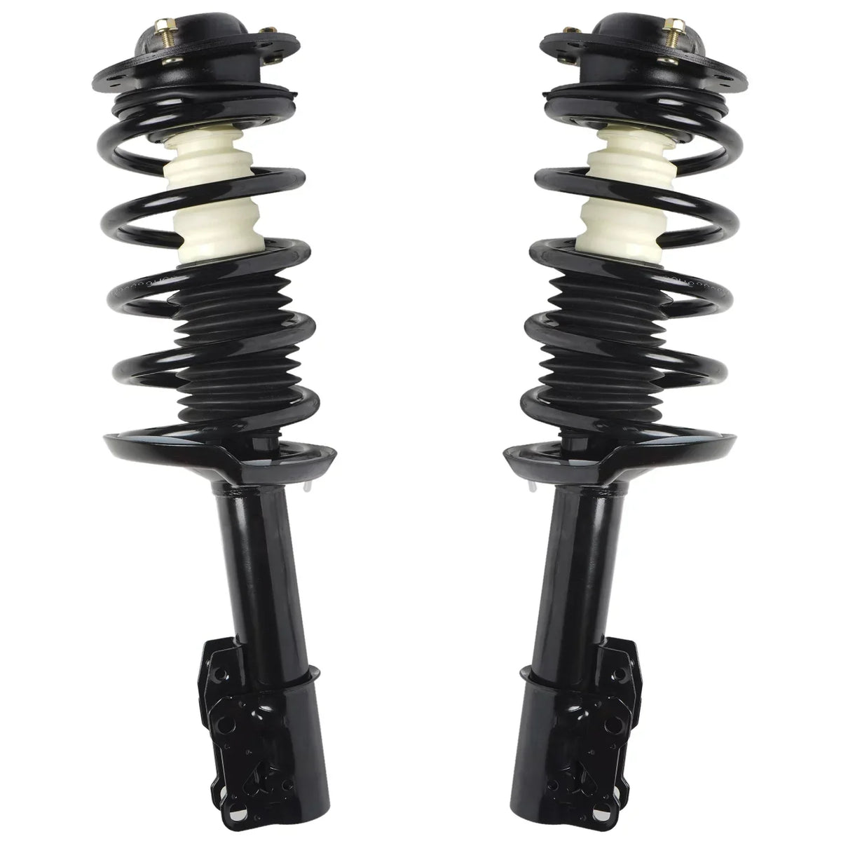 Detroit Axle - Front Struts w/Coil Springs for 2004-2012 Chevy Malibu, 2005-2010 Pontiac G6, 2007-2009 Saturn Aura, 2pc Front Struts Complete Assembly 2006 2008 2010 2011 Replacement