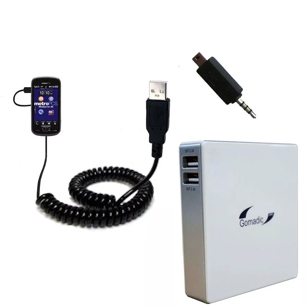 Gomadic High Capacity Rechargeable External Battery Pack suitable for the Samsung SCH-R900 - Portable Charger with TipExchange Technology