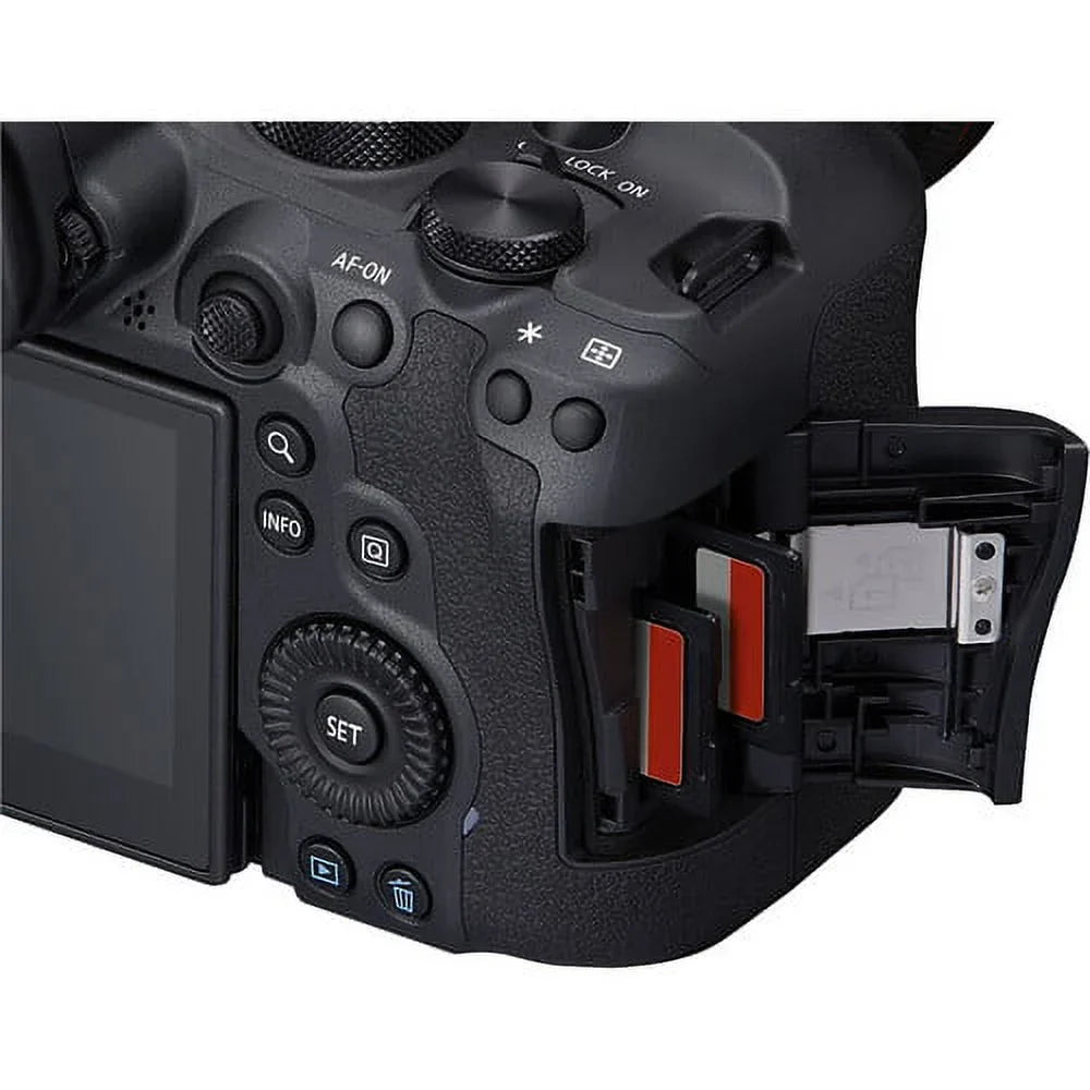 Canon EOS R6 Mark II Mirrorless Camera with 24-105mm f/4-7.1 Lens (5666C018) + 64GB Memory Card + Case + Corel Photo Software + LPE6 Battery + External Charger + Card Reader + More