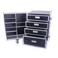 DeeJay  Fly Drive Case Utility & Storage Case with Drawers & Compartments & Caster Board