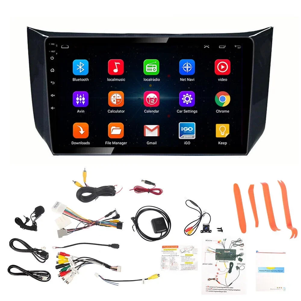 Onemayship Android Navigator for Nissan Sentra Sylphy - 2+32GB with Carplay, HD Camera, Microphone & Tool Kit 2012-18