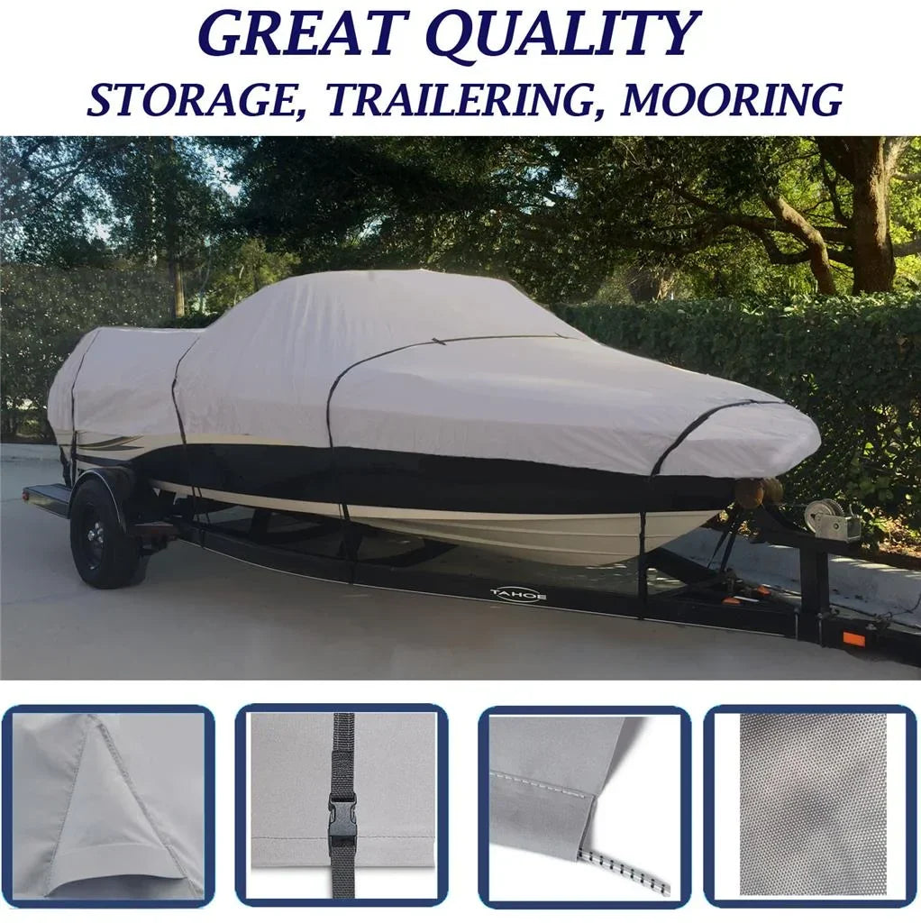 BOAT COVER Compatible for SEA RAY SKI BOAT 190 SK BOWRIDER O/B 1995 1996 STORAGE, TRAVEL, LIFT