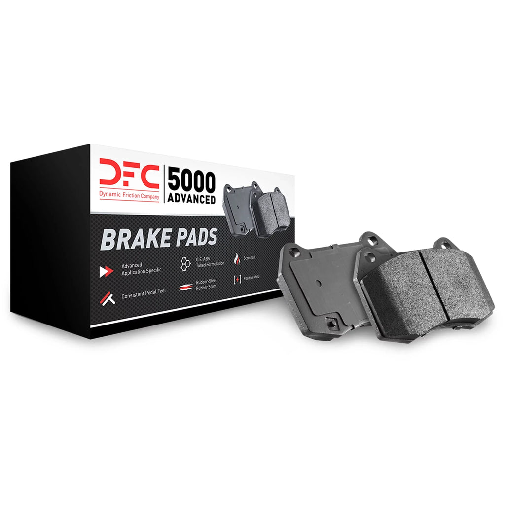 Dynamic Friction Company 5000 Advanced Brake Pads - Ceramic 1552-1322-00-Front Set For 2011-2016 Audi A4, 2011-2016 Audi A4 Quattro, 2013-2016 Audi A4 allroad, 2013-2016 Audi allroad