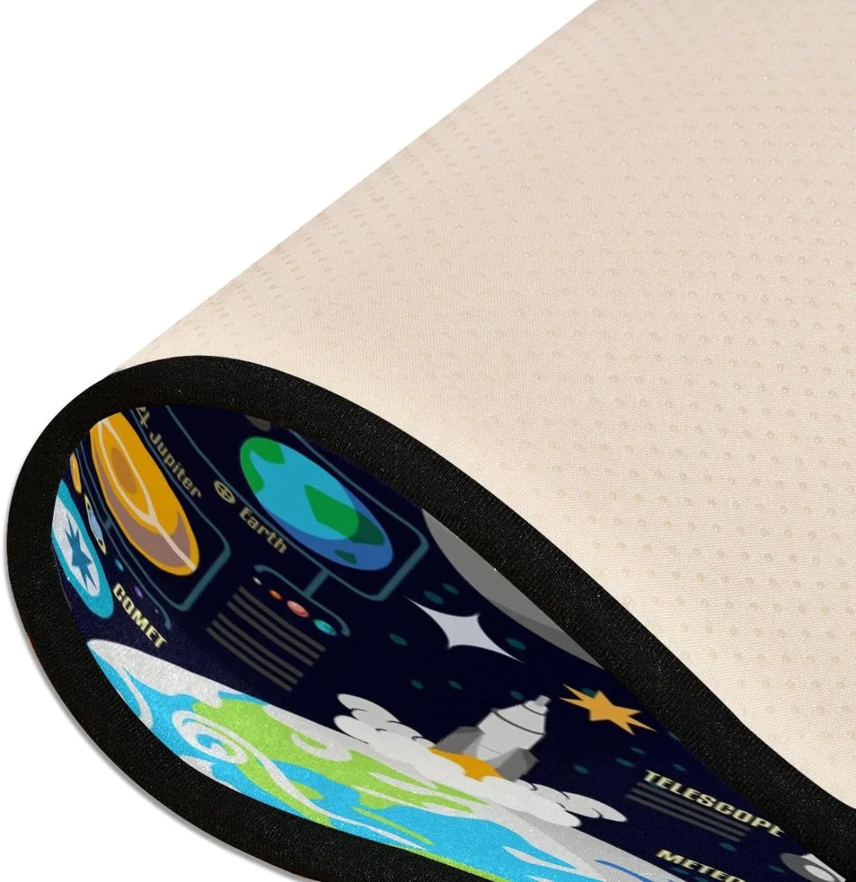 Solar System Runner Rug - 24"x72" Ultra Soft Non-Slip Floor Mat Washable Area Rugs for Kitchen Bathroom Entry Home Decor Gifts
