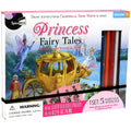Spicebox Children's Art Kits Imagine It Princess Stencil Stories, 5 Fairytale Scenes To Recreate, Drawing Stencil Art And Activity Kit For Kids