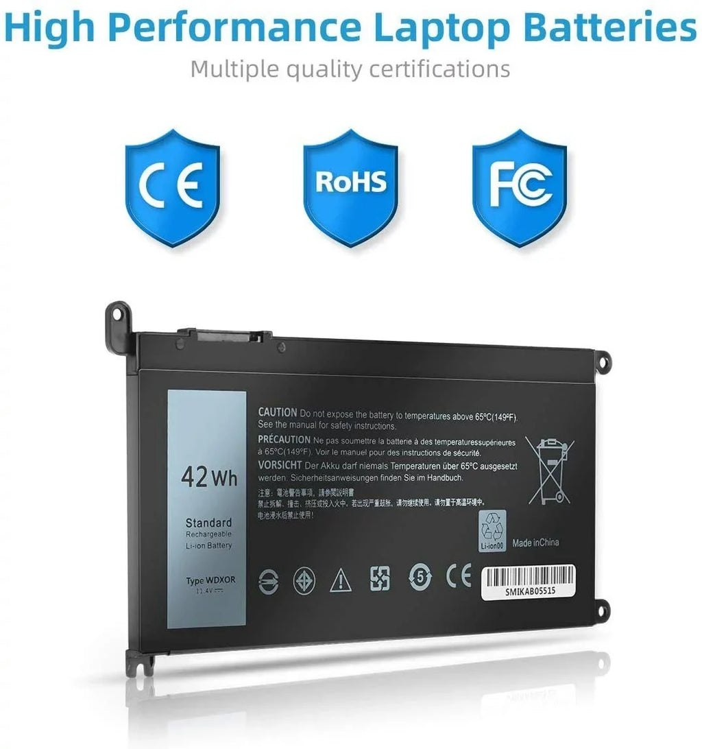 WDX0R Battery for Dell Inspiron 15 7000 5000 Series 5567 5568 fit P58F P66F P75F