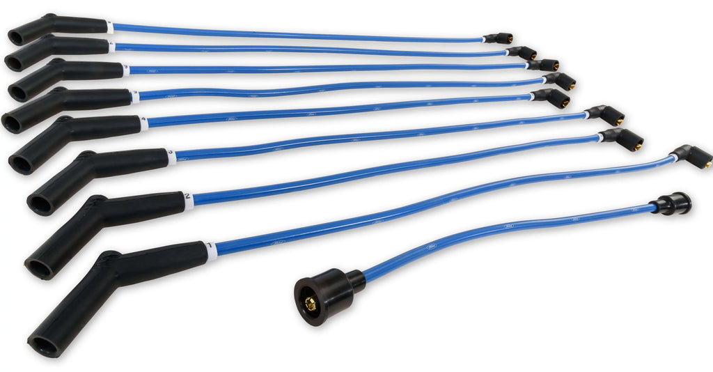 Scott Drake C5OZ-12259-BL8 289-302 8mm Ford Logo Ignition Wires