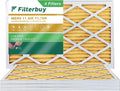 Filterbuy 15x30x1 MERV 11 Pleated HVAC AC Furnace Air Filters (4-Pack)