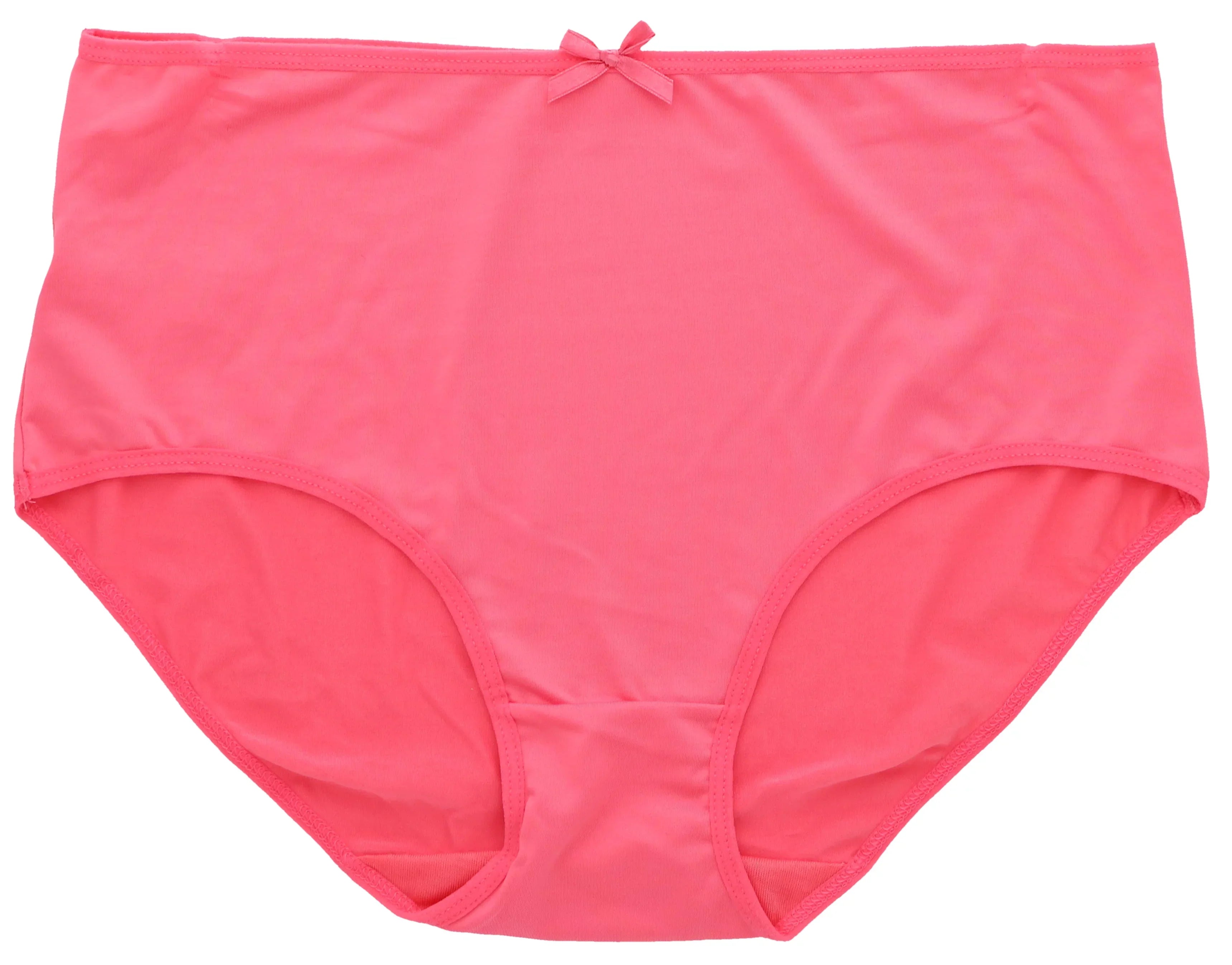 Delta Burke Intimates Women's Plus Size Sexy Classic High Rise Brief Panties (5Pr) (X-Large, Hot Pink Black Florals)