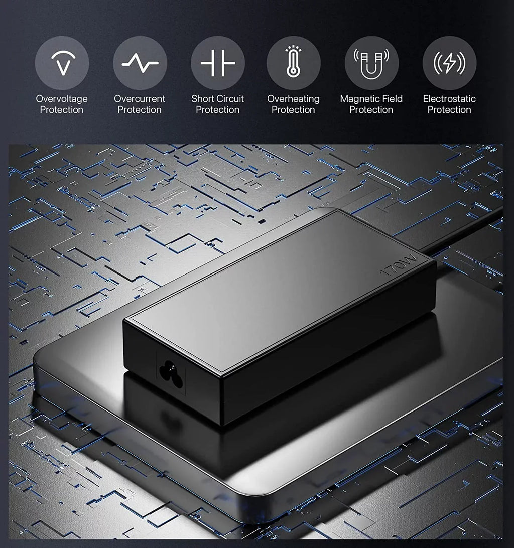 170W 20V 8.5A Charger Power Adapter for Lenovo Legion Y720 Ideapad Y720-15IKB