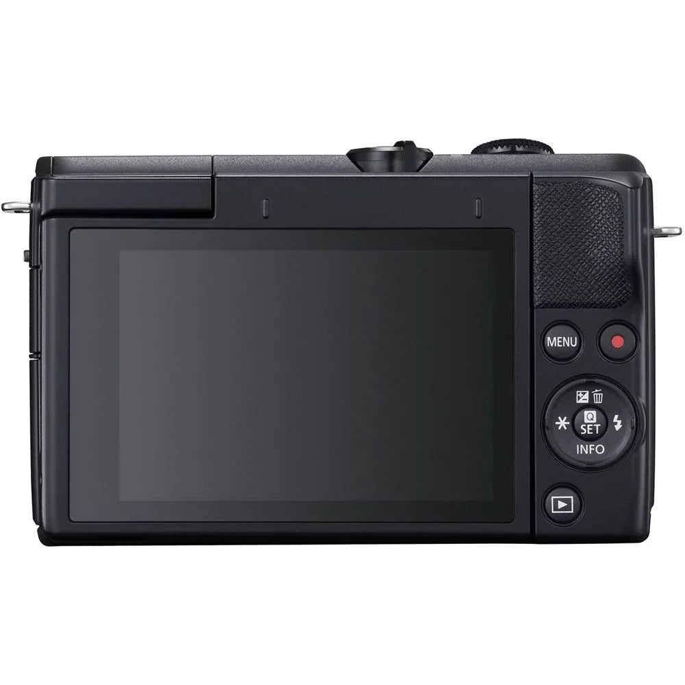 Canon EOS M200 Mirrorless Camera (Black) +15-45mm f/3.5-6.3 IS STM Lens (Graphite) +3 PC Filter +64GB
