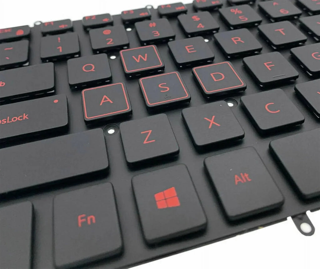 For Dell Gaming G3-3579 3779 G5 15 5587 15-5587 Keyboard Backlit Red Characters