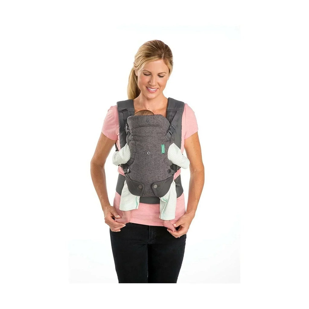 Infantino Flip Advanced 4-in-1 Carrier - Ergonomic, convertible, face-in and face-out front and back carry for newborns and older babies 8-32 lbs