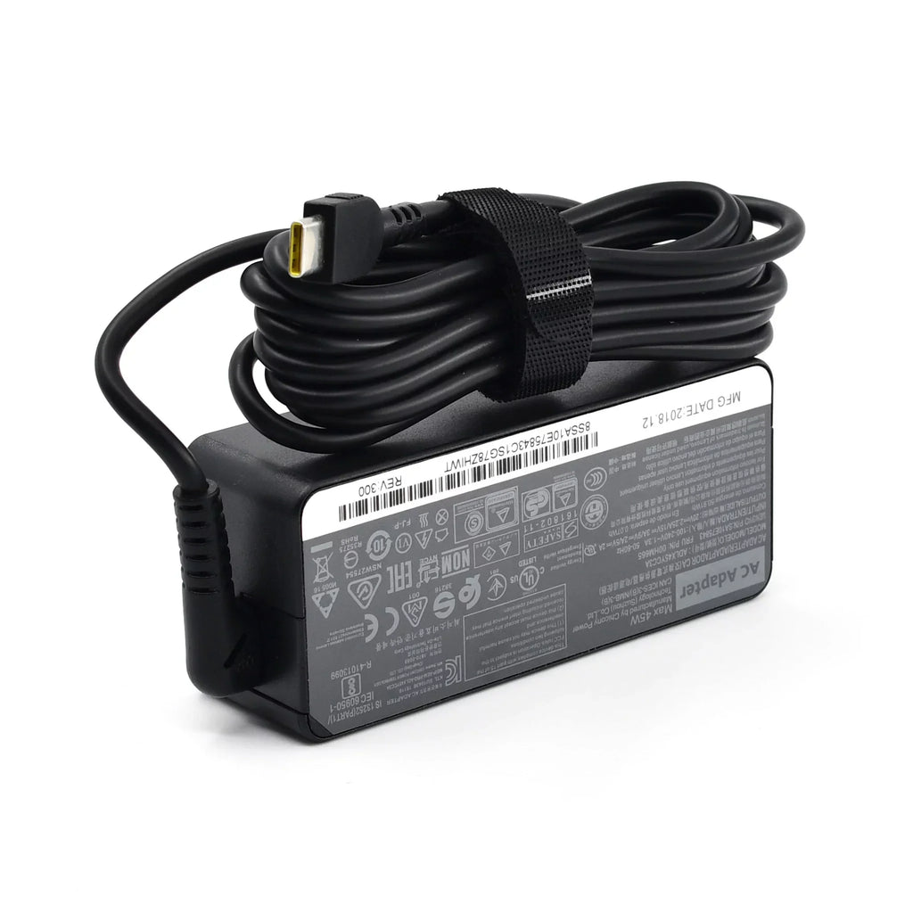 45W USB-C Power Adapter for Lenovo Yoga C630, Yoga 910-13, Yoga 720-13, Miix 630-12, IdeaPad 720s-13, Chromebook S330 and C330, GX20N20876