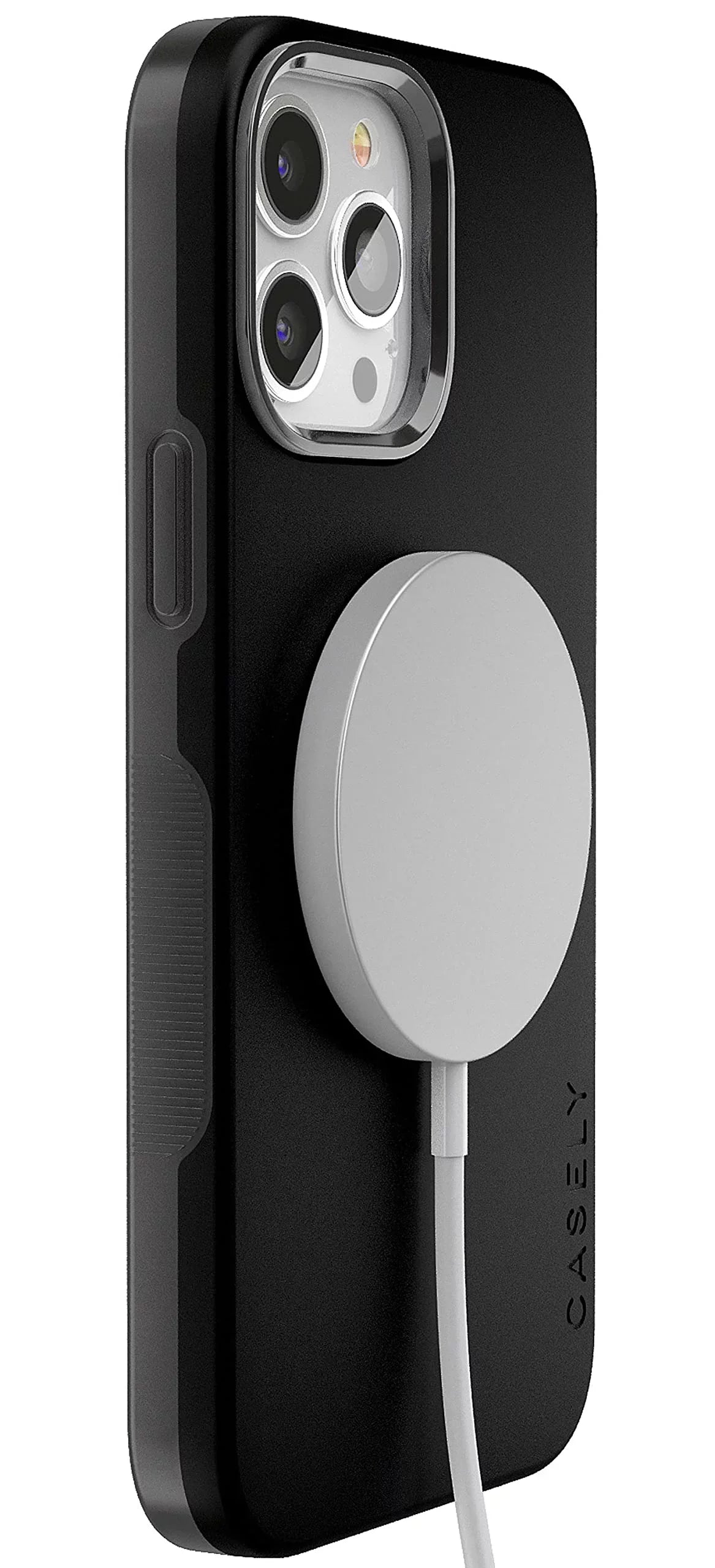 Casely iPhone 13 Pro Max Phone Case | Compatible with MagSafe | Black on Black | Compatible Only with iPhone 13 Pro Max