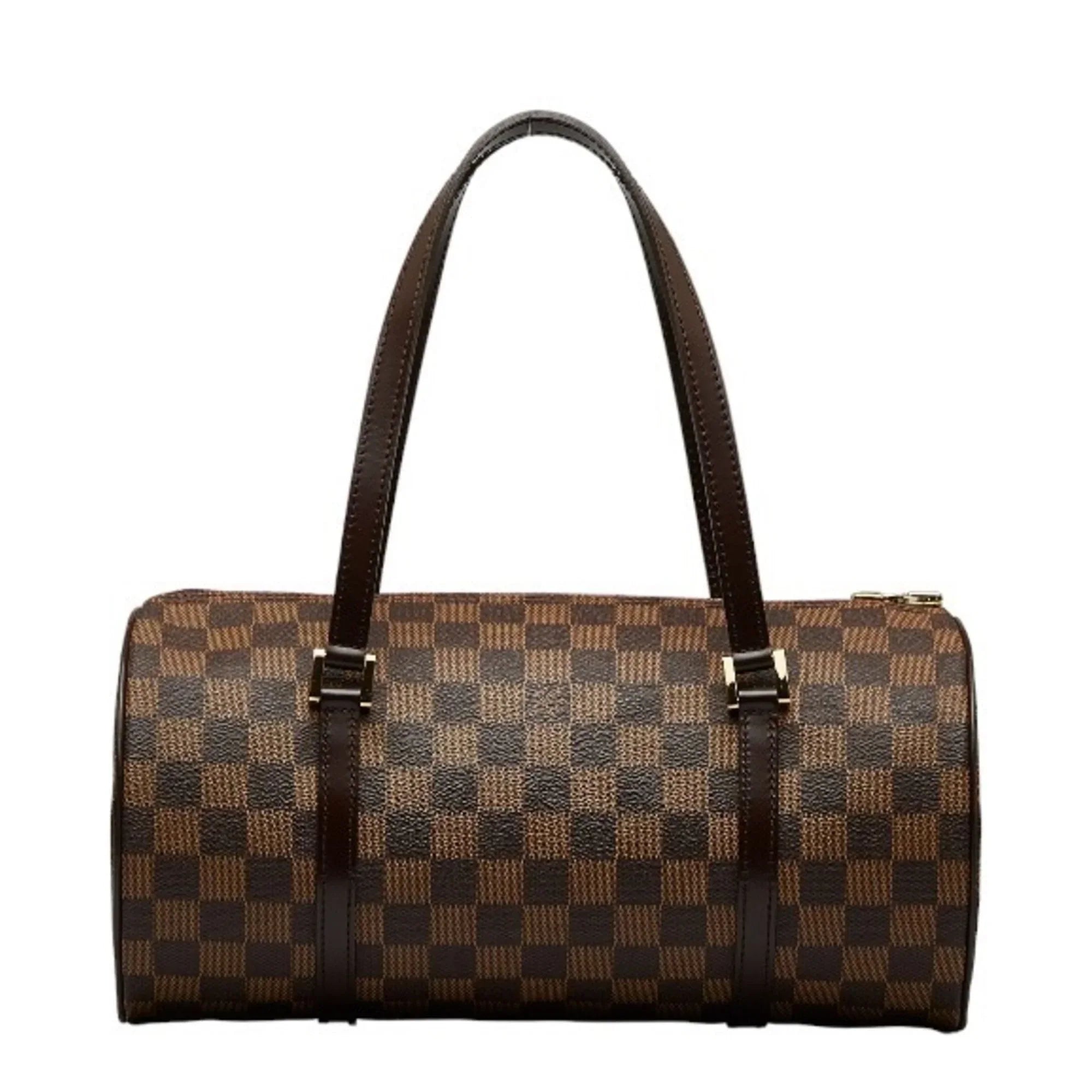 Pre-Owned Louis Vuitton Damier Ebene Papillon Handbag N51303 Brown PVC Leather Women's LOUIS VUITTON (Good)