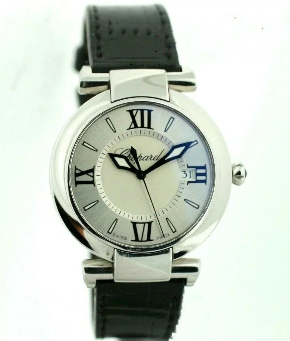 Chopard 8532 ImperialE 36mm Black Leather Steel Swiss Quartz Women's Watch W/B/P