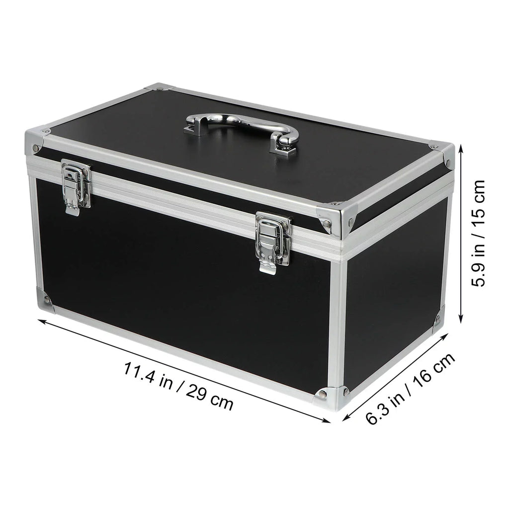Homemaxs Case Hard Box Tool Camera Shell Briefcase Portable Carrying Equipment Shockproof Aluminum Safety Audio Household