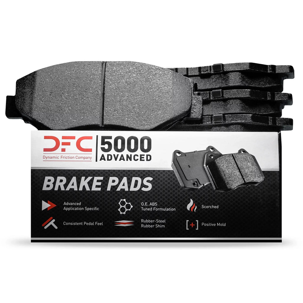Dynamic Friction Company 5000 Advanced Brake Pads - Ceramic 1552-1322-00-Front Set For 2011-2016 Audi A4, 2011-2016 Audi A4 Quattro, 2013-2016 Audi A4 allroad, 2013-2016 Audi allroad