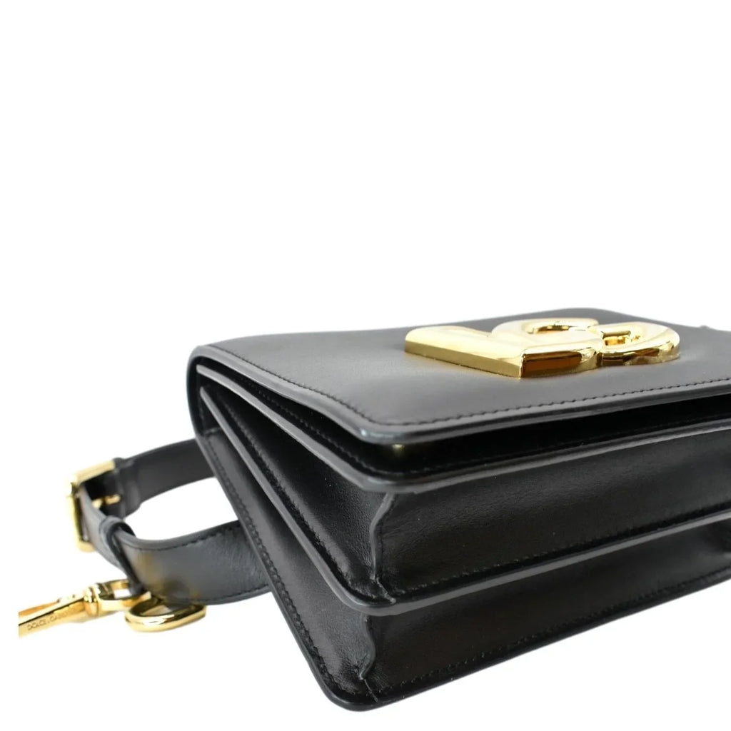 Pre-owned DOLCE & GABBANA Mini Leather Belt Bag Black