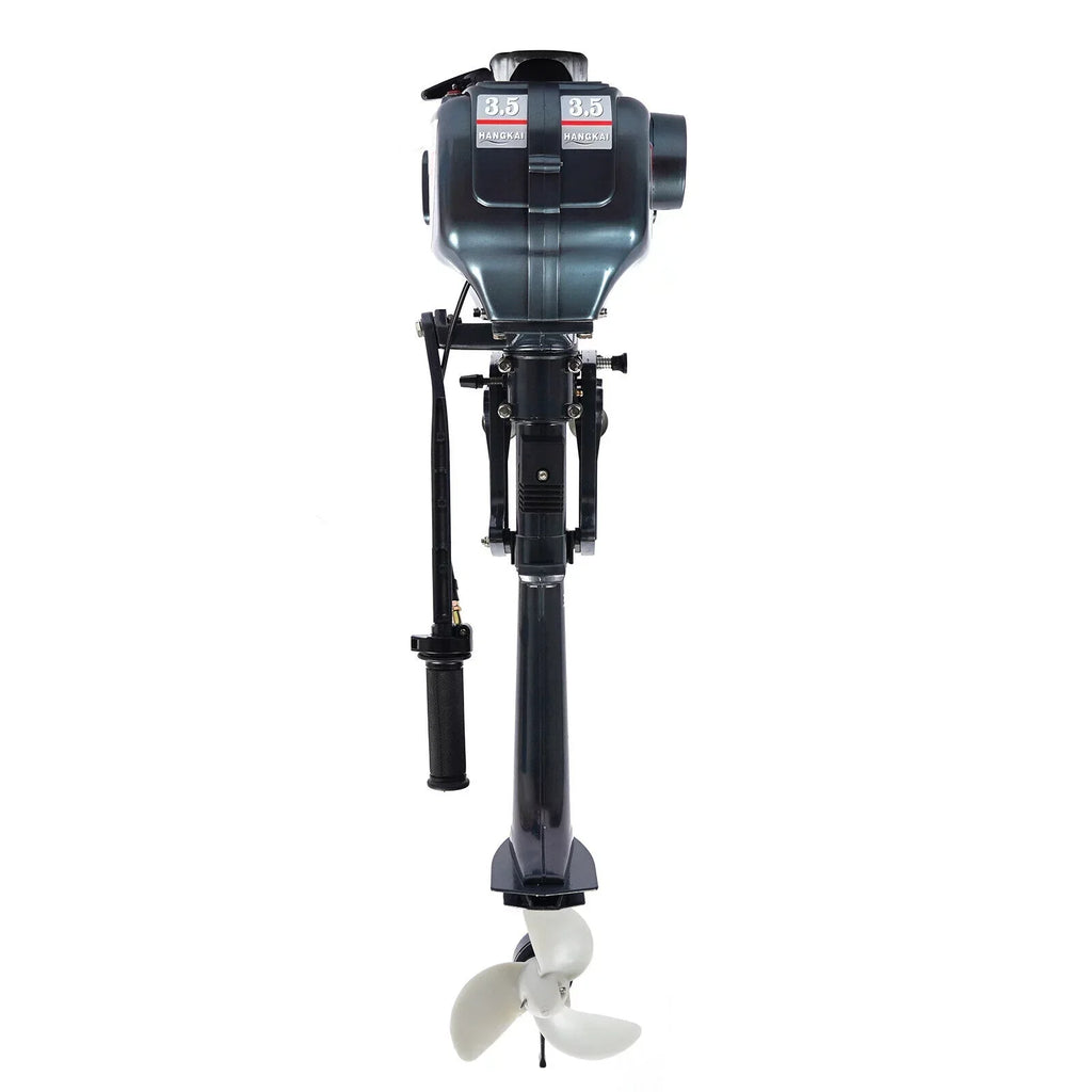 2-Stroke 3.5HP Outboard Motor Fishing Boat Petrol Engine CDI System 10 Km / H