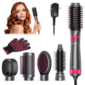 NEXPURE 5 in 1 Multifunctional Hair Dryer Styling Tool, Detachable Salon 5-in-1 Multi-Head Hot Air Comb,Negative Ion Automatic Suction Hair Curler for Women