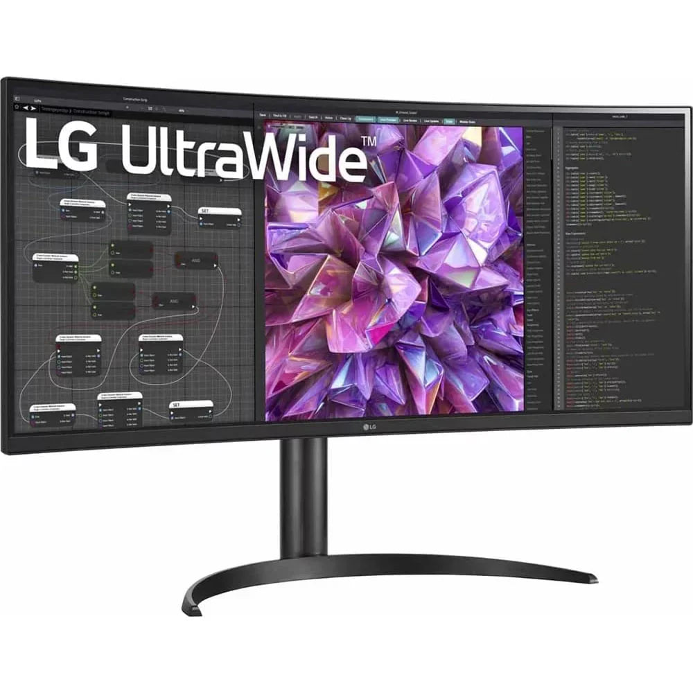 Open Box LG 34WQ75C-B 34" Curved UltraWide QHD IPS HDR 10 Built-in-KVM-Monitor with USB Type-C and LAN (RJ-45)