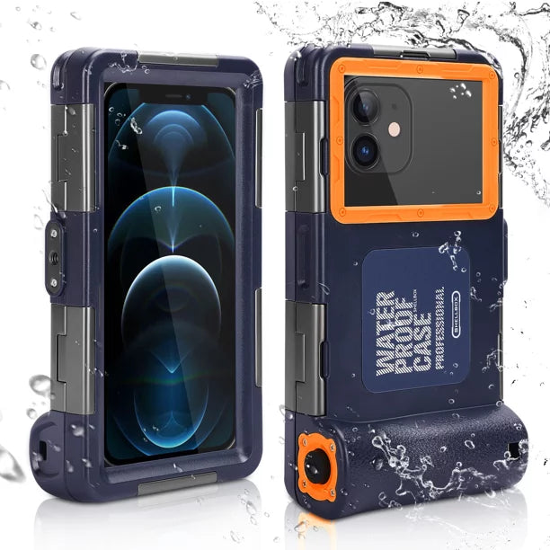 UrbanX Professional [15m/50ft] Swimming Diving Surfing Snorkeling Photo Video Waterproof Protective Case Underwater Housing for Micromax Bolt Selfie Q424 And all Phones Up to 6.9 Inch LCD with Lanyard