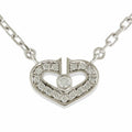 Pre-Owned Cartier C Heart Necklace 18K Diamond Ladies CARTIER BRJ10000000119253 (Like New)