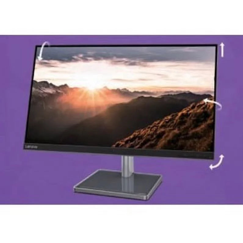 Lenovo L28u-35 28" 4K UHD WLED LCD Monitor - 16:9 - Raven Black, Raven Black