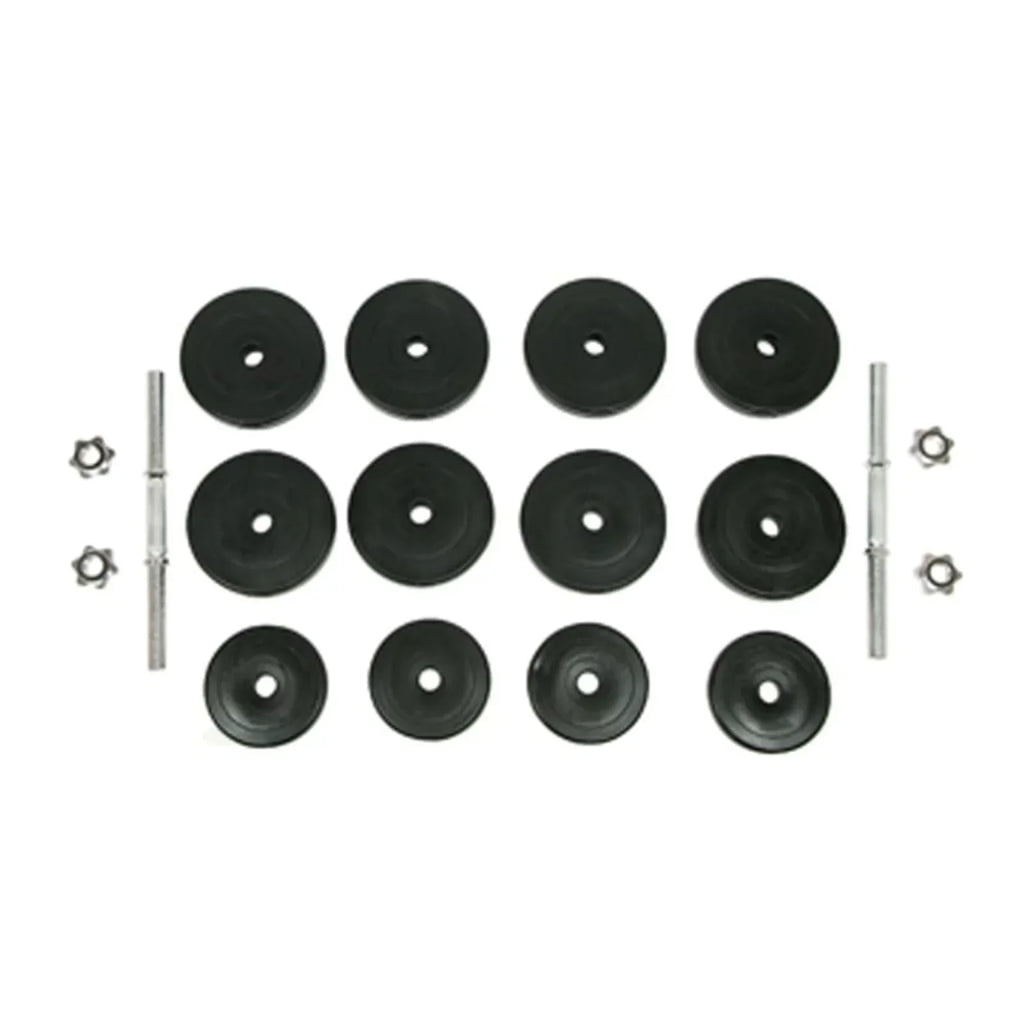 moobody 18 Piece Dumbbell Set 66.1 lb Weightlifting and Strength Training for Home Gym