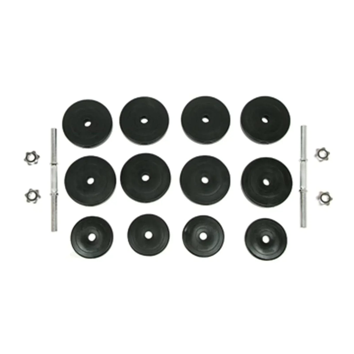 moobody 18 Piece Dumbbell Set 66.1 lb Weightlifting and Strength Training for Home Gym